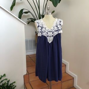 Jodifl | Purple Lace Neck Tunic